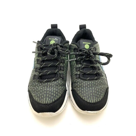 Skechers Unisex Kids Luminators Light Up Sneakers Size 12 Black Lime SN 90730L - Picture 8 of 12
